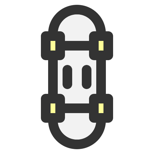 Skateboard sport equipment skate wheel icon