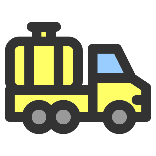 Tank truck vehicle transport industry icon Tank truck vehicle transport industry icon