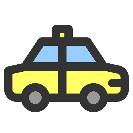 Taxi transportation vehicle public transport icon Taxi transportation vehicle public transport icon