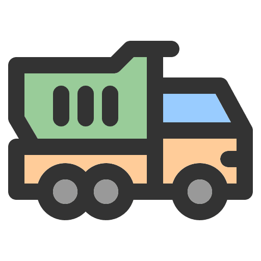 Trash truck ecology and environment transport vehicle icon Trash truck ecology and environment transport vehicle icon
