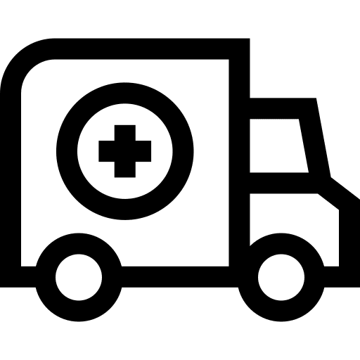 Truck rescue truck automobile icon