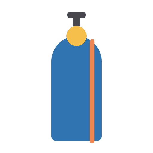 Oxygen tank gas cilinder gas cylinder o2 icon