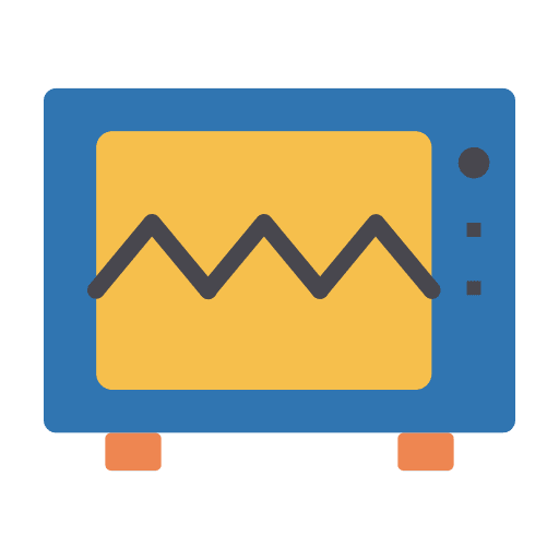 Cardiogram cardiology healthcare and medical electrocardiography icon