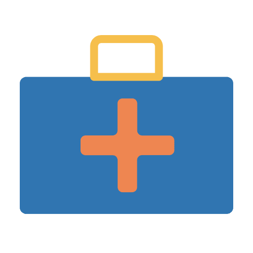 First aid kit health care healthcare emergency icon