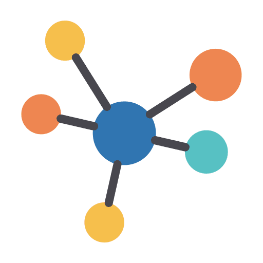 Molecule medical nature healthcare and medical icon
