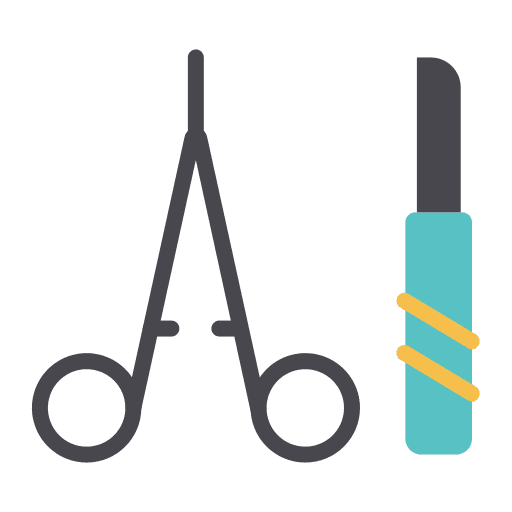 Scalpel healthcare surgical instrument medical instrument icon