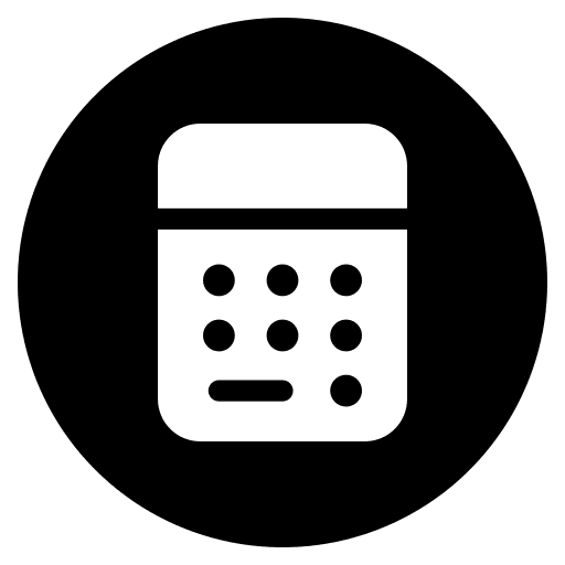 Calculator maths calculator ui icon