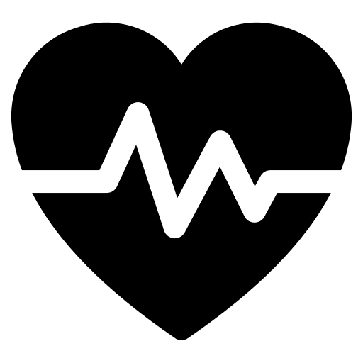Daily health app heartbeat ui heart icon