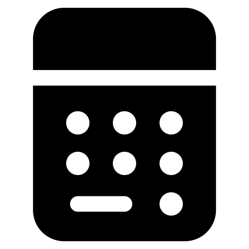 Calculator maths education technology icon