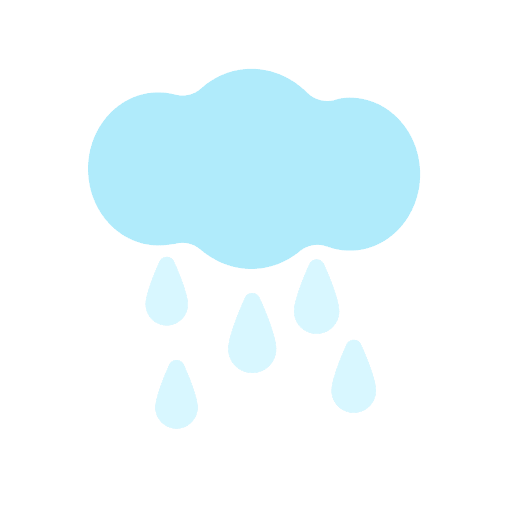 Rainy weather cloud rain icon