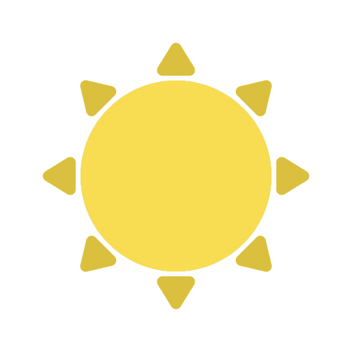 Sun summer sun warm icon