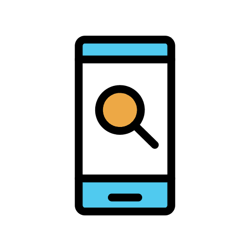 Search phone touch screen technology icon