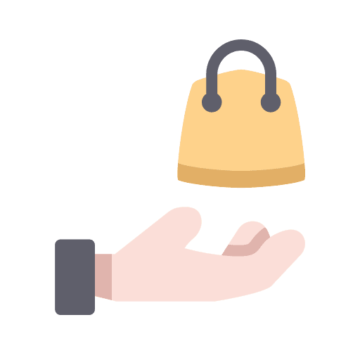 Received business item shopping icon