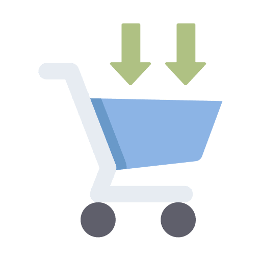 Trolley trolley cart business store icon