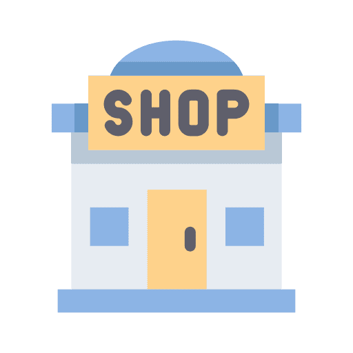 Market ecommerce business store icon Market ecommerce business store icon