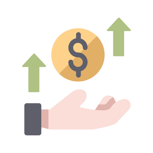 Money business and finance increase shopping icon Money business and finance increase shopping icon