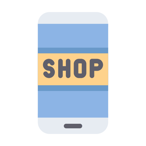 Smartphone business ecommerce retail icon Smartphone business ecommerce retail icon