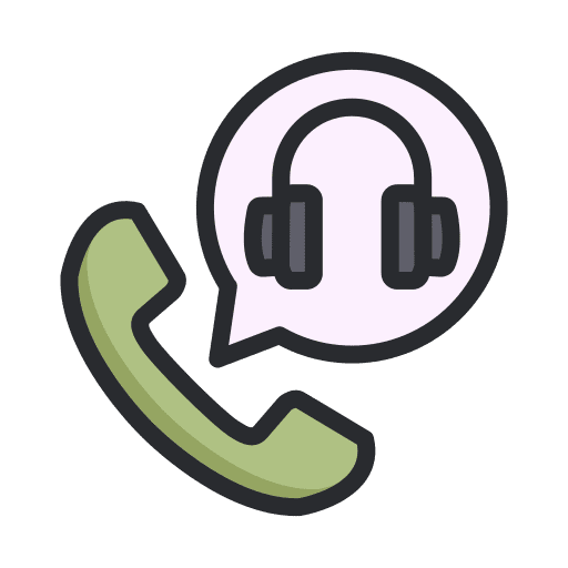 Costumer service phone communications retail icon