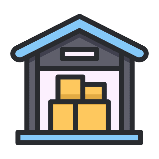 Warehouse storehouse ecommerce package icon Warehouse storehouse ecommerce package icon