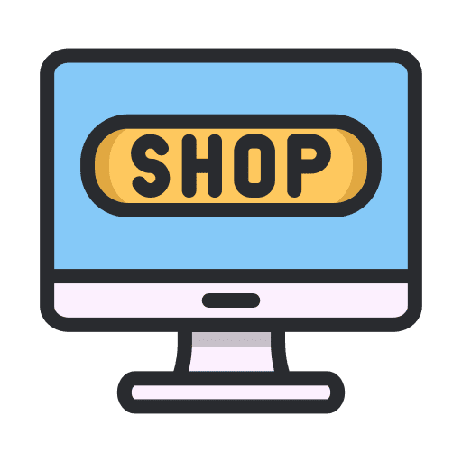 Computer commerce and shopping web ecommerce icon Computer commerce and shopping web ecommerce icon