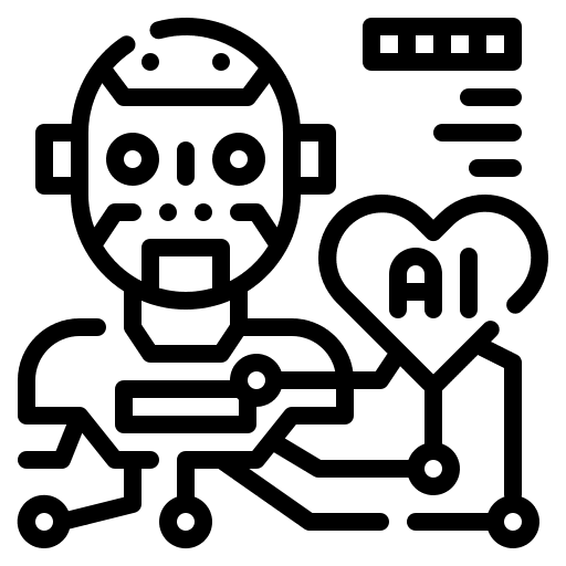 Heart intelligence automaton innovation icon