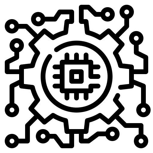 Setting technical chip management icon