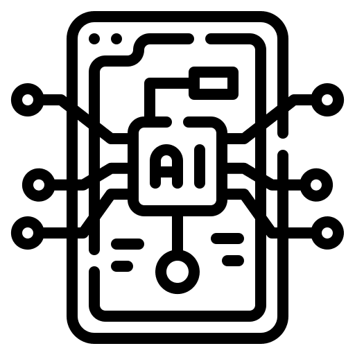 Smartphone connect smartphone electronics icon