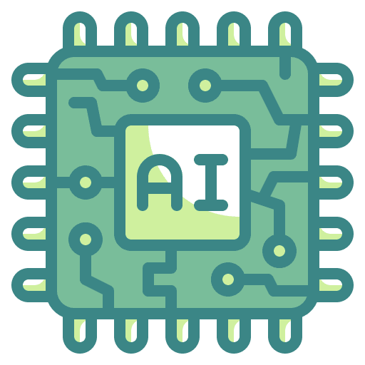 Chip embedded cpu chip icon Chip embedded cpu chip icon
