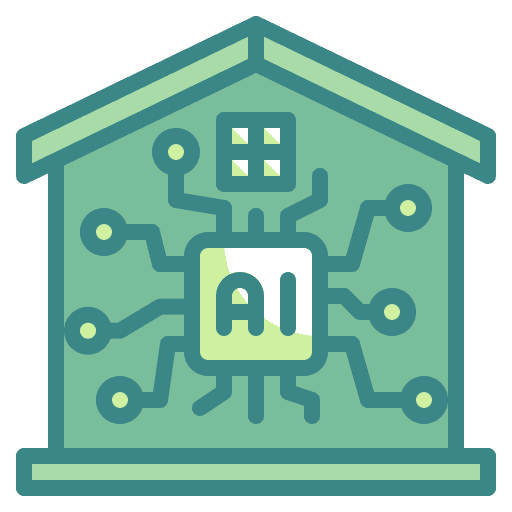 Smart home smart home ai domotics icon