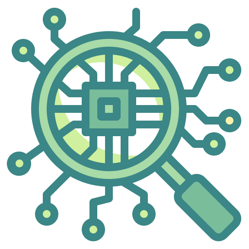 Analysis electronics processor chip icon Analysis electronics processor chip icon