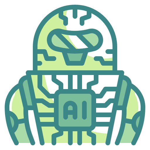 Robotic robotic machine automaton icon Robotic robotic machine automaton icon