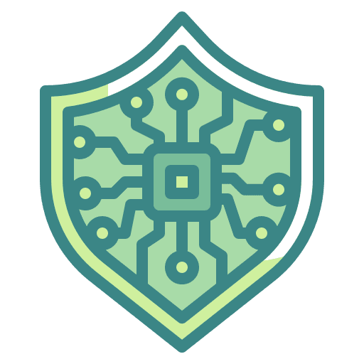Shield chip security safety icon Shield chip security safety icon