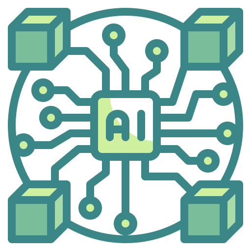 Blockchain connect connection ai icon Blockchain connect connection ai icon
