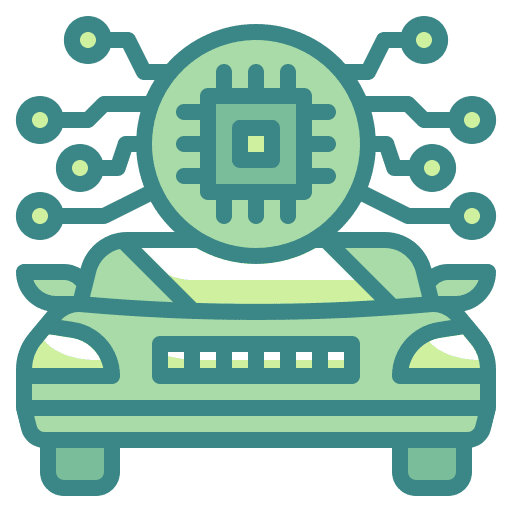 Car futuristic transport automatic icon Car futuristic transport automatic icon