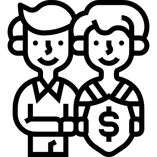 Indemnity insurance reimbursement payment icon