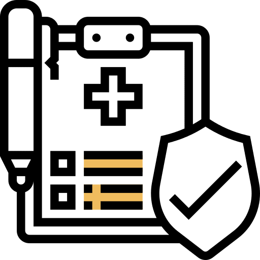 Insurance health report hospital health insurance icon