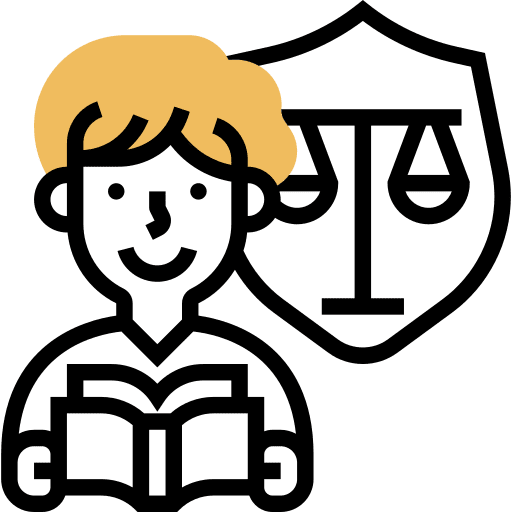Law insurance coverage protection icon