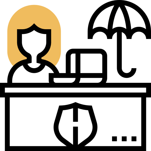 Insurance company safety business and finance insurance company icon