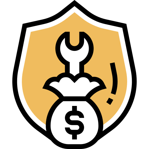 Insurance insurance business and finance loss icon