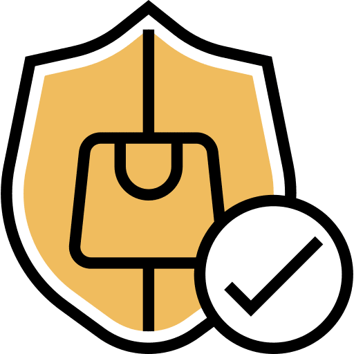Product insurance shipping and delivery warranty icon