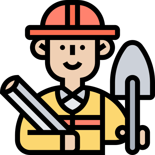 Construction education job construction worker icon