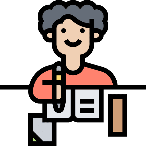 Homework learning student desk icon