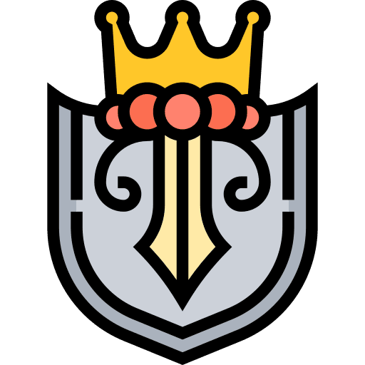 Shield university graduation education icon Shield university graduation education icon