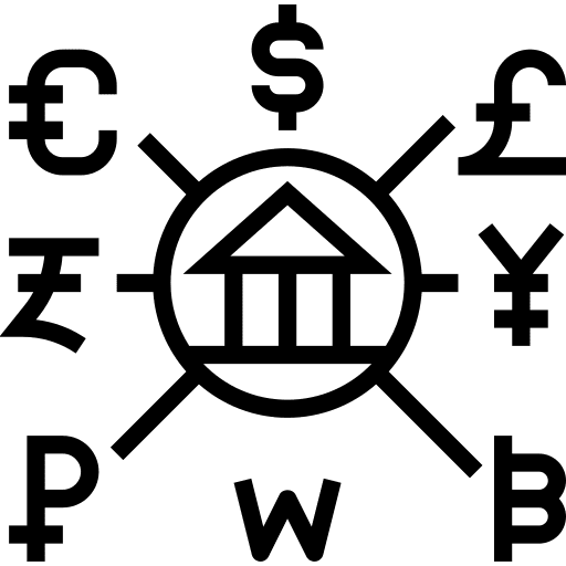 Financial financial bank trade icon Financial financial bank trade icon