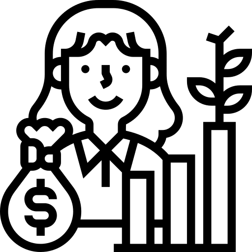 Investment account strategy process icon Investment account strategy process icon