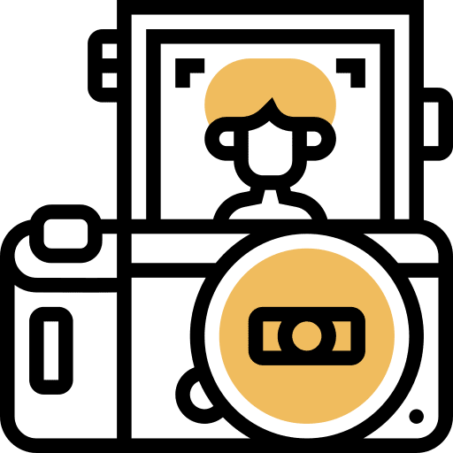 Mirrorless photography photo camera technology icon