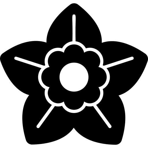 Gardenia nature botanical petals icon