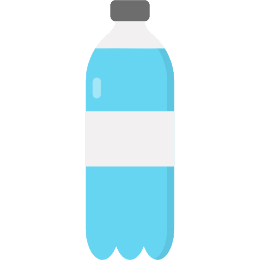 Water bottle liquid hydration plastic bottle icon