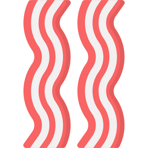 Bacon pork meat barbecue icon Bacon pork meat barbecue icon