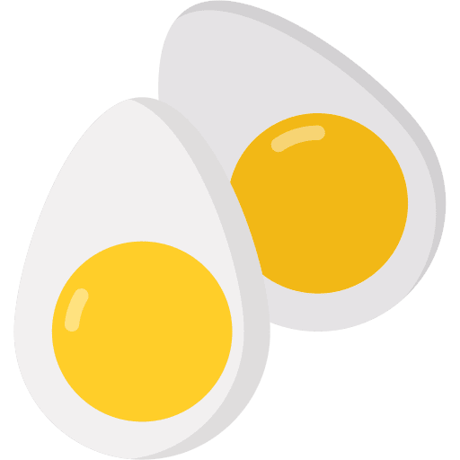 Boiled egg organic boiled egg food and restaurant icon Boiled egg organic boiled egg food and restaurant icon